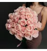 25 розовых роз Россия (60 см) 1