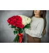 Сердце из 51 розы 3