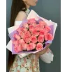 25 розовых роз Кения
