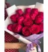 15 малиновых роз Кения 1