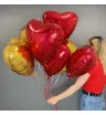 9 фольгированных сердец 1