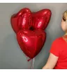 3 фольгированных сердца 1